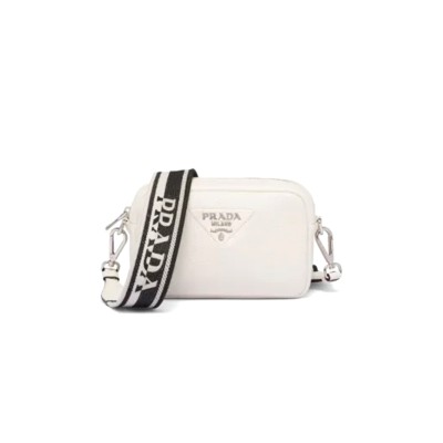 PRADA FLOU LEATHER SHOULDER BAG 1BH082  (22*14*8cm) 